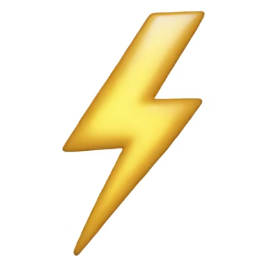 generate white lightning bolt emojie sticker