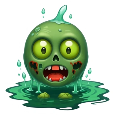 Zombie green ponda  sticker