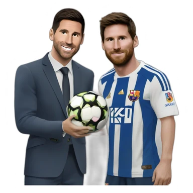 Christiano Renaldo qui met une gifle à Léo Messi sticker