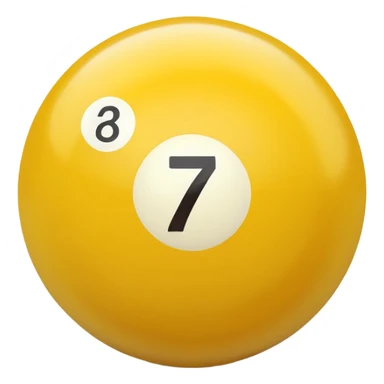 7 numbered billiard ball  sticker