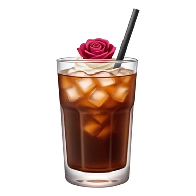 Rose Cold brew mini coffee  sticker