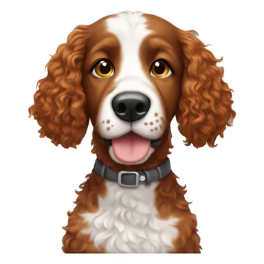 redhead girl with merle bernedoodle sticker