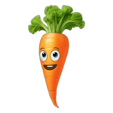 carotte qui fait du sport sticker