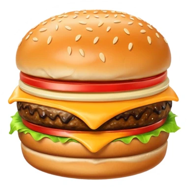 Happy burger sticker