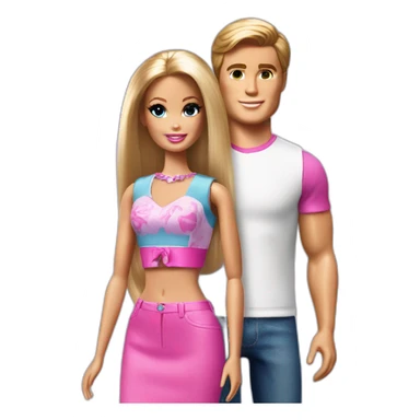 barbie and ken sticker