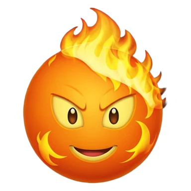 fire ball sticker
