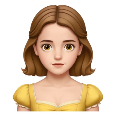 emma watson as belle Cinematic Realistic sticker