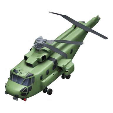 Chinook helicopter with a hat sticker