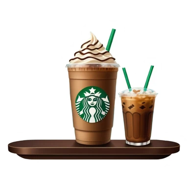 Starbucks iced coffee with Dubai chivalry bar with green filling and burn Khalifa  sticker