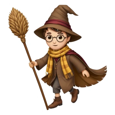 harry potter broom sticker