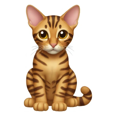 Toyger Cat Breed Full Body sticker