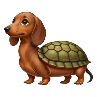 A dachshund turtle sticker