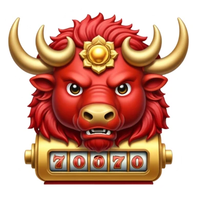 Angry buffalo slot machine sticker