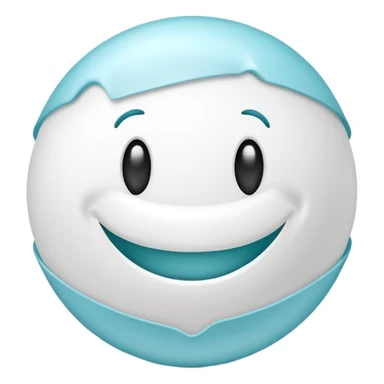 A ball of white dental floss  sticker