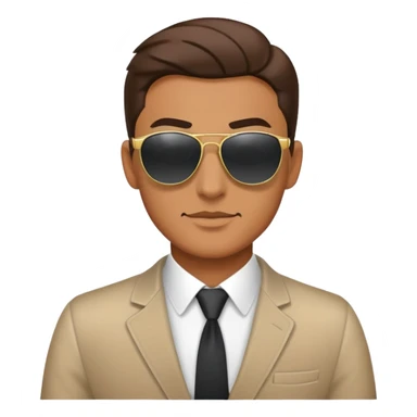 cool agent dude sticker