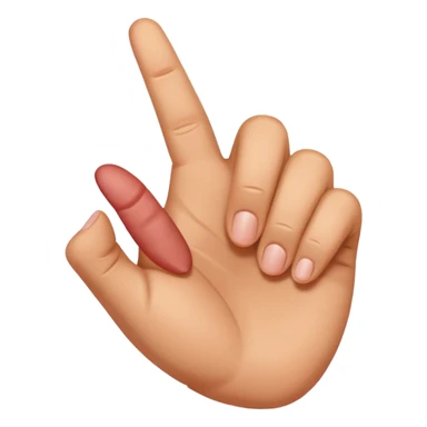 🤟 забери мізінчик і постав середній палець sticker