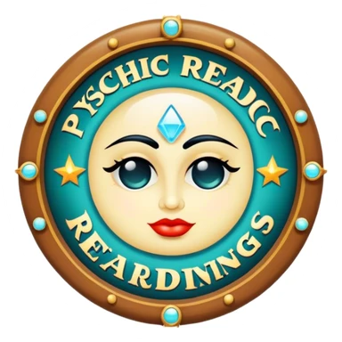 Vintage “psychic readings” sign sticker