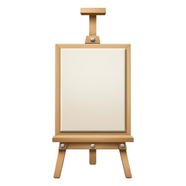 Blank canvas on easel sticker