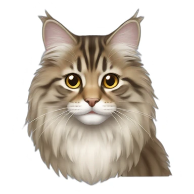 siberian-cat-mixed-with-maine-coon sticker