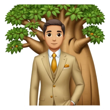 Baobab tree rich millionare sticker