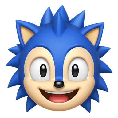 If your trying to make a sonic emoji make him look better. sticker