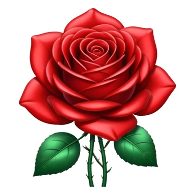 metal rose, without green leaves, just flower sticker