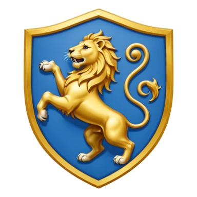 Lion rampant emoji like chelsea football team sticker