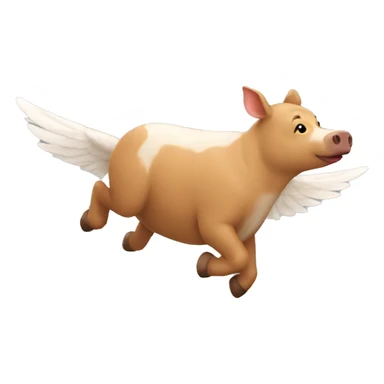 Un cerdo volando  sticker