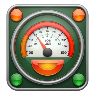 a meter gauge. Use 3 colors. red on the part. Orange on the middle. Green on the right. sticker