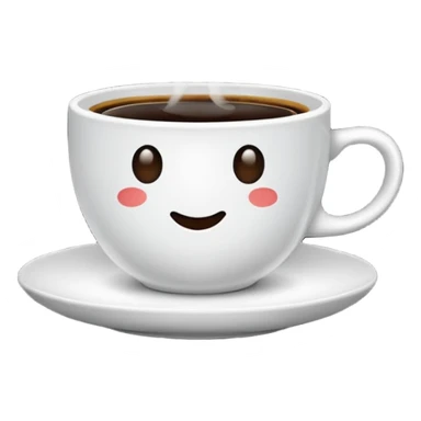 Une Tasse de cafe allongé sticker