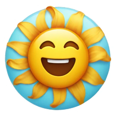 sun with bikini sticker