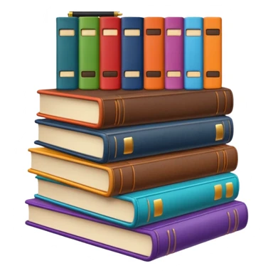 Laptop and books  sticker