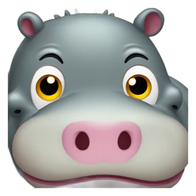 impatient hippopotamus sticker