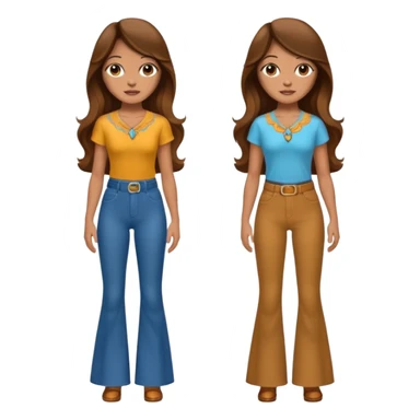 Retro 70s woman sticker