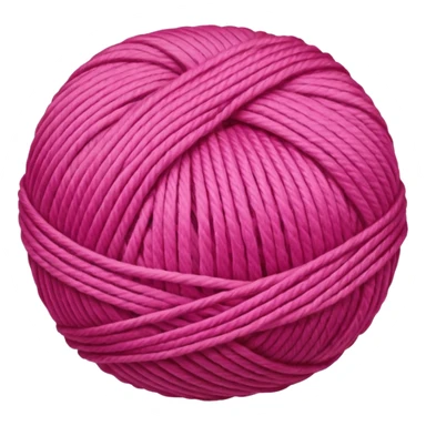 ball of yarn, pink sticker