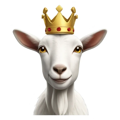 Goat with a crown  sticker