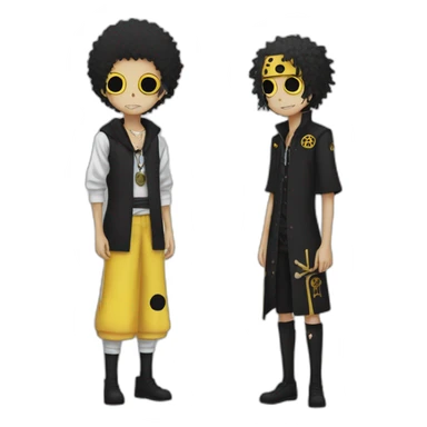 trafalgar law and corazon sticker