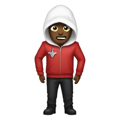 Cardninal copia from ghost band red outfit  sticker