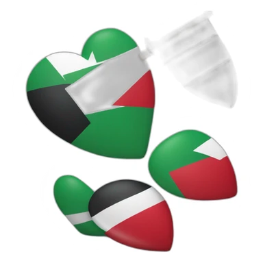 A device that inspires individuals to make ultimate sacrifices for the protection of their communities holding a palestinian flag sticker