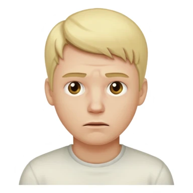 Blonde gay man being sick sticker