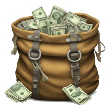 Viking overloaded bag with money sticker
