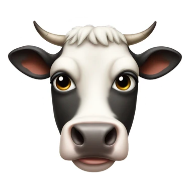 Judgmental cow sticker