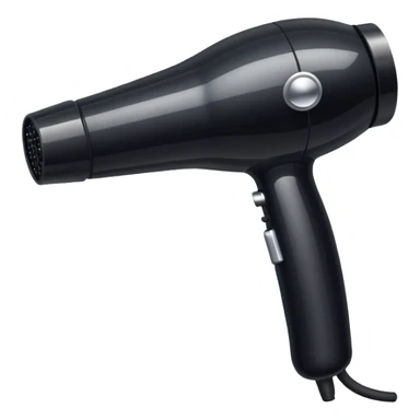 black blow dryer covered in gems sticker