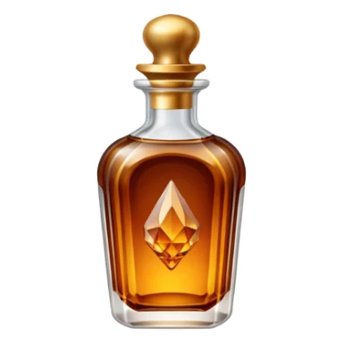 crystal luxurious embalming fluid elixir bottle sticker