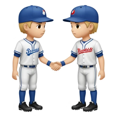 quiero dos equipos enemigos de baseball  sticker