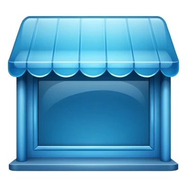 Emoji for an e-commerce marketplace: a web storefront, digital shop, or online shopping symbol. sticker