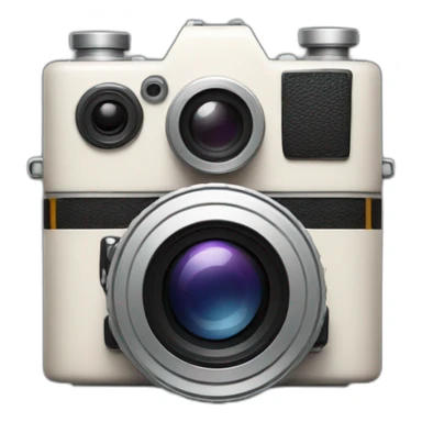 simple shape of film camera sticker