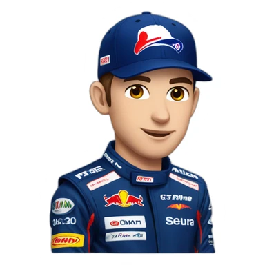 Pierre Gasly with Alpine cap formula 1 sticker
