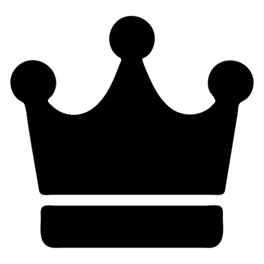 A red crown sticker