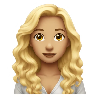 blonde girl by ocean sunset sticker